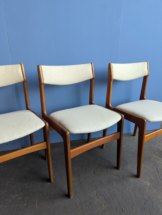 Image 1 of 5 sedie da pranzo vintage in teak - Erik Buch - Danimarca