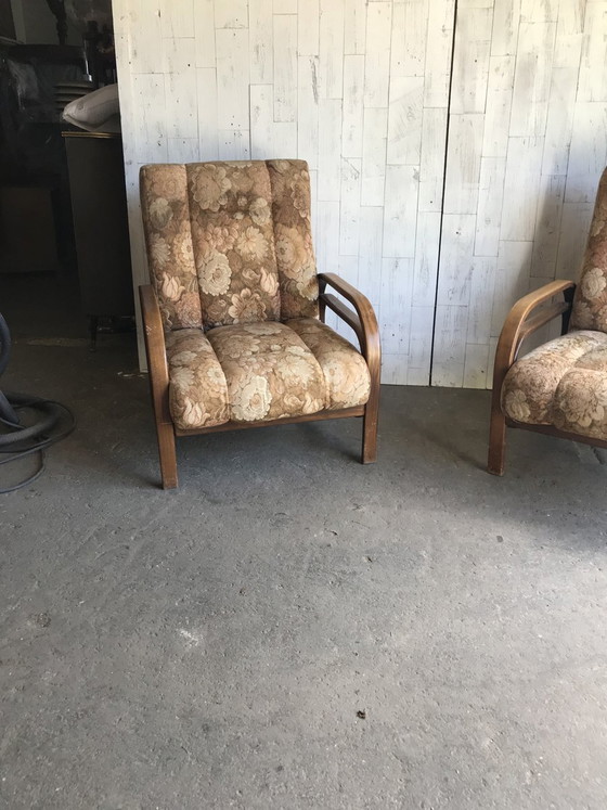 Set of Vintage Art Deco Armchairs, 1930s (photo 3 of 10)