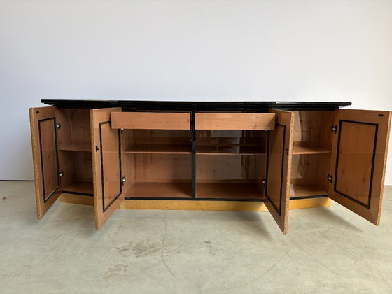 Vintage Burl Wood Credenza, 1980s – Sideboard (photo 3 of 12)
