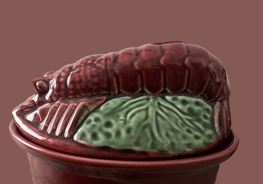 Terrina vintage de langosta barbotina Secla