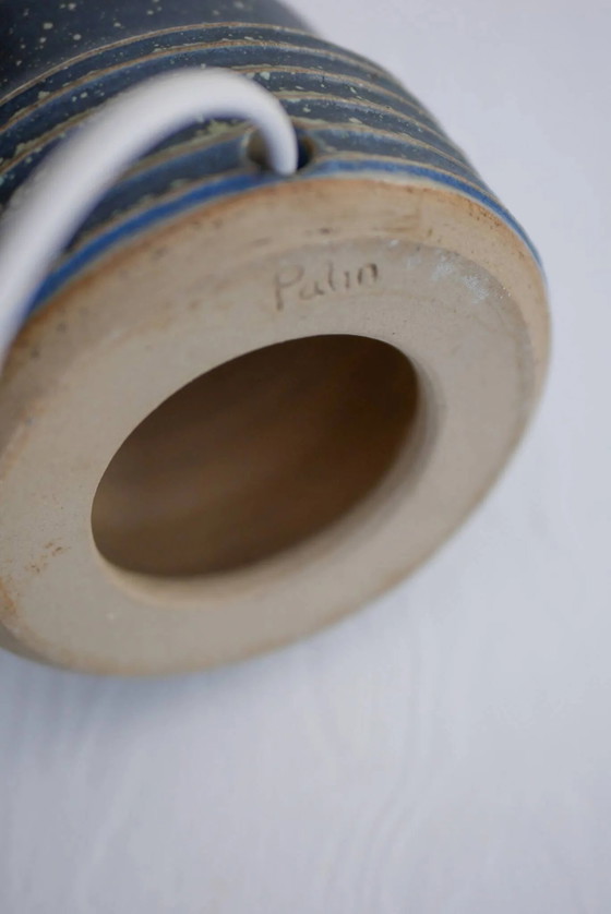 Image 1 of Mid-century modern pottery table lamp made by Rolf Palm, Sweden