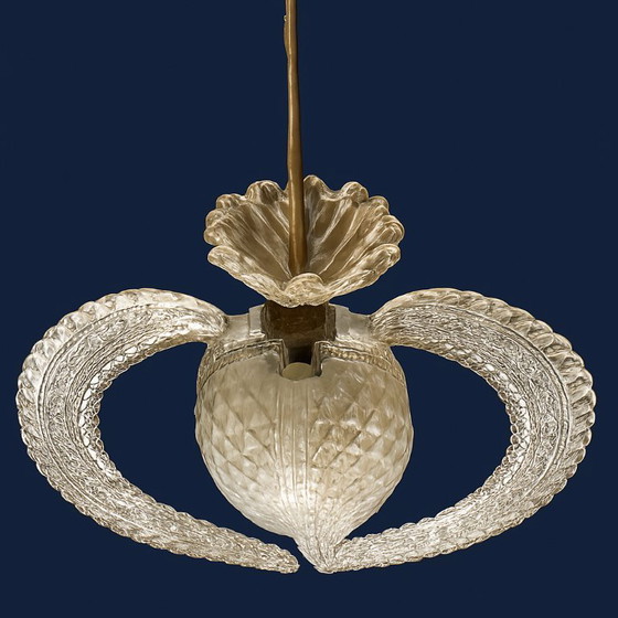 Image 1 of Lampada da soffitto a foglia Barovier & Toso
