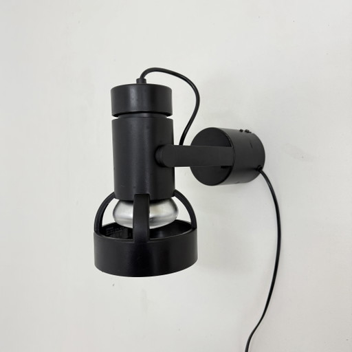 Lámpara de pared ajustable alemana vintage de plástico y metal de Osram, años 80