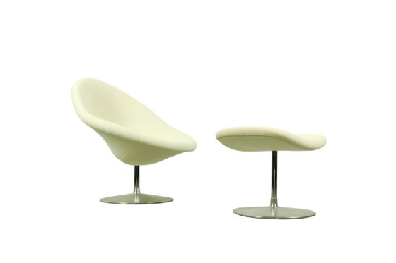 Image 1 of Iconic Pierre Paulin "Globe" Chair & Ottoman for Artifort