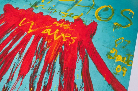 Image 1 of Leaving Paphos Ringed with Waves - Cy Twombly poster 70 x 100 cm