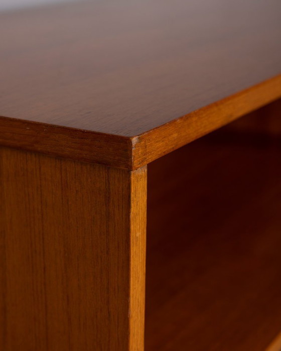 Image 1 of VINTAGE 1960S HIGHBOARD SIDEBOARD IN TEAK WOOD BY ITALIAN DESIGN