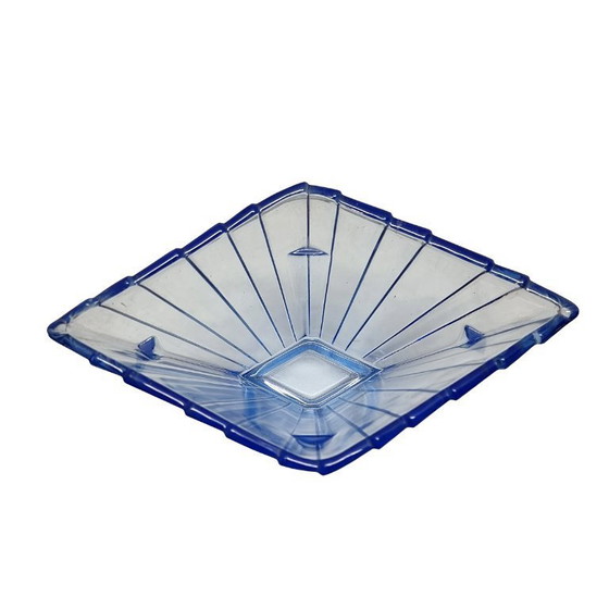 Image 1 of Bagley Wyndham blue Art Deco vase
