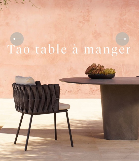 Image 1 of TRIBU garden set: TAO table + 8 TOSCA chairs