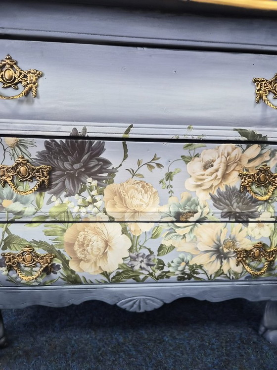 Cassettiera floreale unica dipinta a mano – Luxdekor – Cassettiere, Wood (photo 5 of 7)