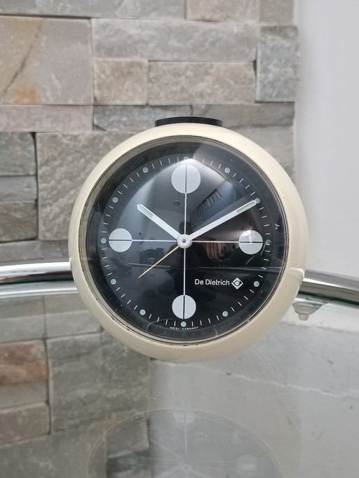 Space Age clock by Blessing for De Dietrich, 1970s