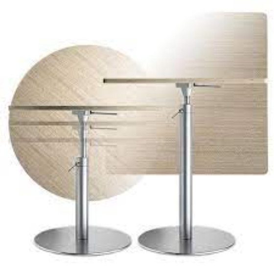 Image 1 of Lapalma lem Brio design tafel en statafel eik bartafel 75cm -102cm