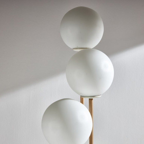 Image 1 of MK10053 Metal and glass floor lamp