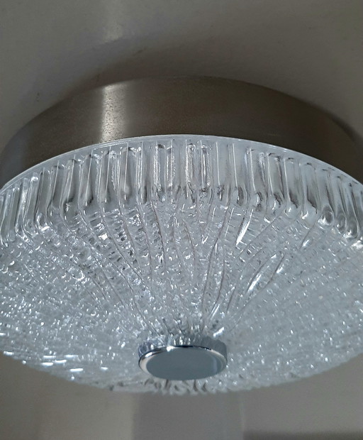 Lampada da soffitto in vetro ghiaccio Kaiser Leuchten