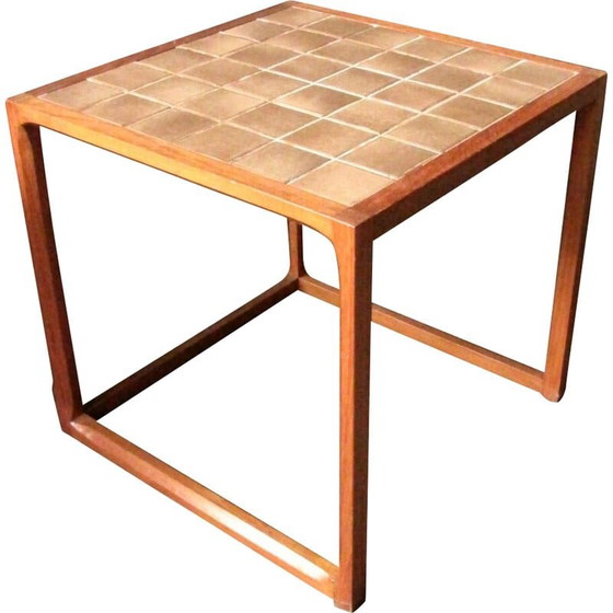 Image 1 of Vintage square Danish side table in teak by Kai Kristiansen for Aksel Kjersgaard, Denmark 1970s