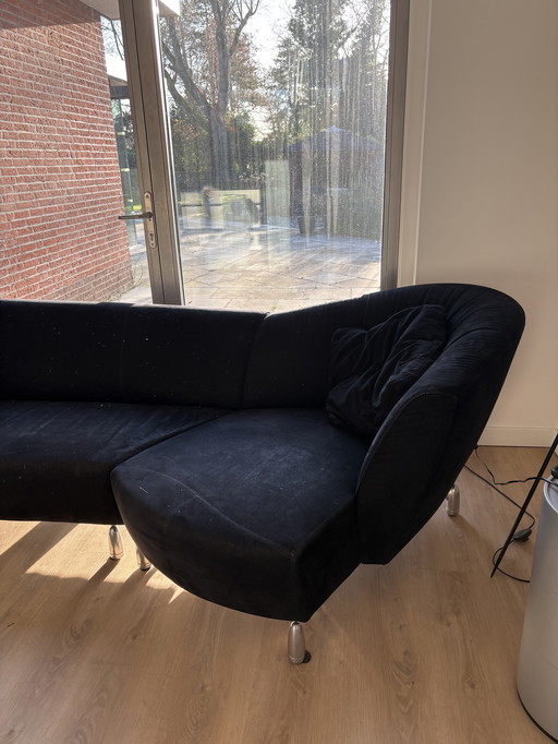 Panca Leolux pupilla in camoscio nero