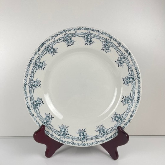 Image 1 of Set of 4 St Amand dinner plates, circa 1930, ironstone