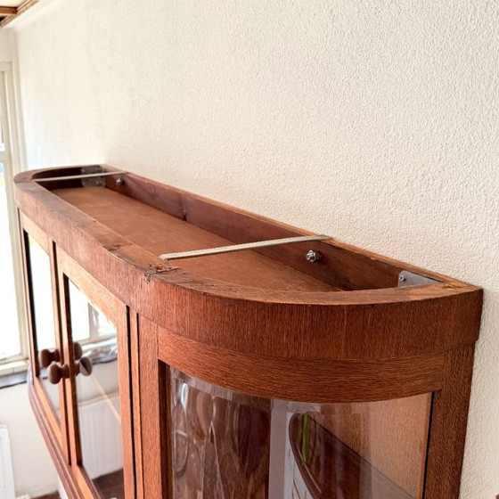 Image 1 of Elegant hanging display cabinet in Art Deco style