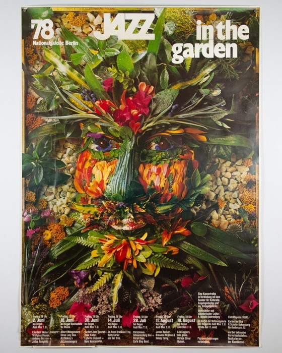 Image 1 of Jazz in the Garden – 1978 – Manifesto originale d'epoca di Günther Kieser | 119 × 84 cm | Germania