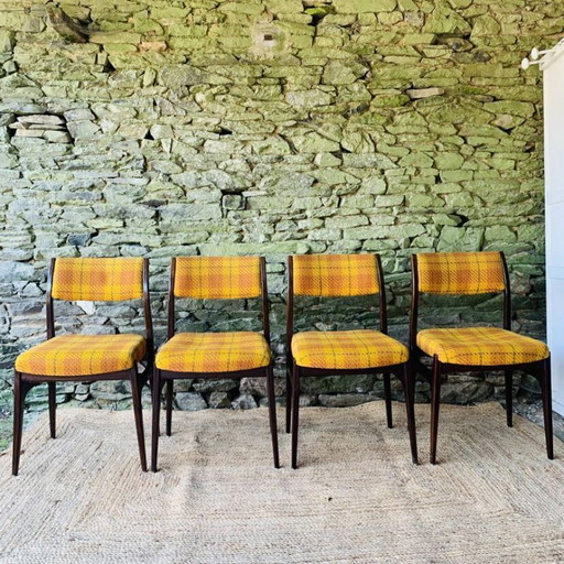 Set di 4 sedie degli anni '60