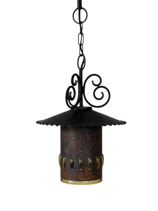 Vintage design lantern hall lamp 1950s 1960s