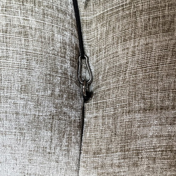 Image 1 of 2x Camaleonda sofa modules by Mario Bellini for B&B Italia in off-white velvet, Italy, 1970s