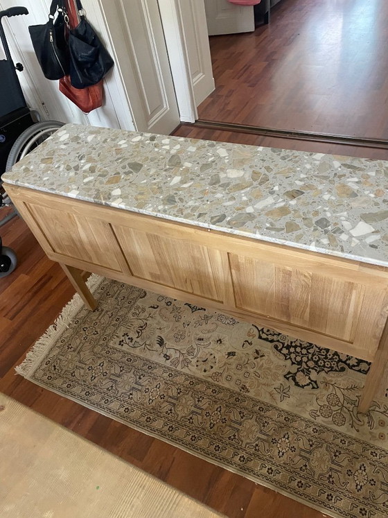 Image 1 of Tikamoon Isaure sideboard solid wood & terrazzo top