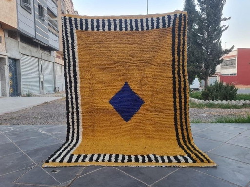 Alfombra tradicional hecha a mano de lana pura tamaño 2/3 m