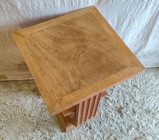 Tavolino Art Déco in legno massello - metà del XX secolo – Tavolini (photo 5 of 8)