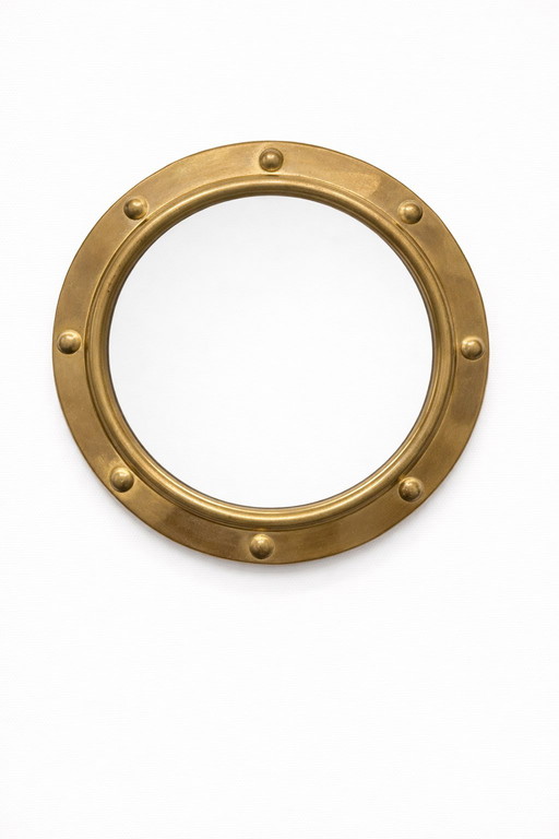 Miroir hublot en laiton vintage Peerage – Fabriqué en Angleterre