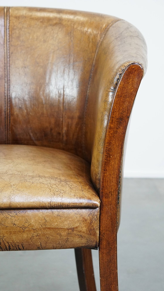 Image 1 of Beef Leather Tubchair