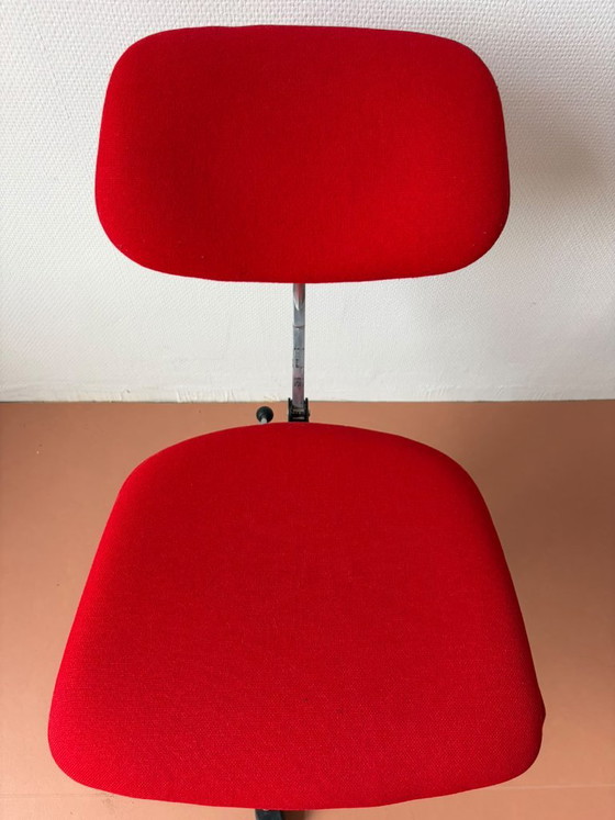 KEVI Design Sedia da ufficio Jørgen Rasmussen-Engelbrechts, Sedie da ufficio, Metallo, Tessile, Rosso (foto 7 di 10)