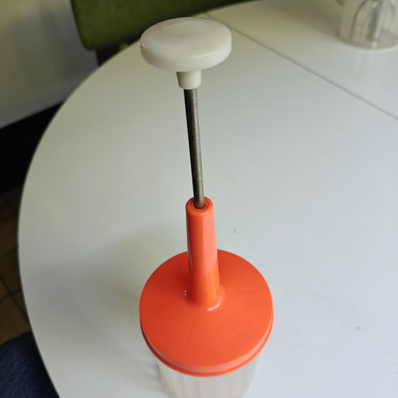Image 1 of Tritatutto vintage anni '70 H Coro – Utensili da cucina arancioni in stile era spaziale
