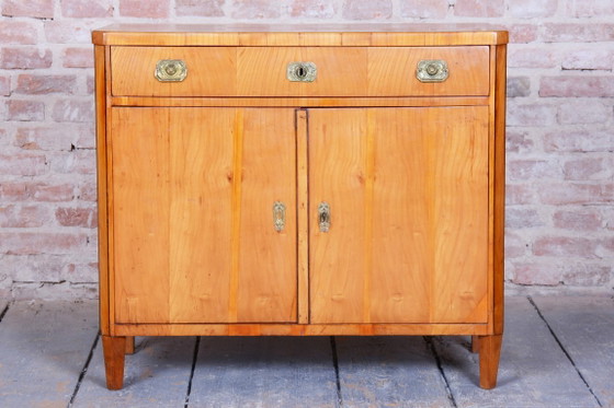 Cabinet Biedermeier restauré, merisier, épicéa, ébène, polonais, tchèque, années 1820 – Meubles de rangement (photo 5 of 16)