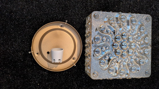 Image 1 of Vintage glass ceiling/wall light, 60s/70s style, Helena Tynell