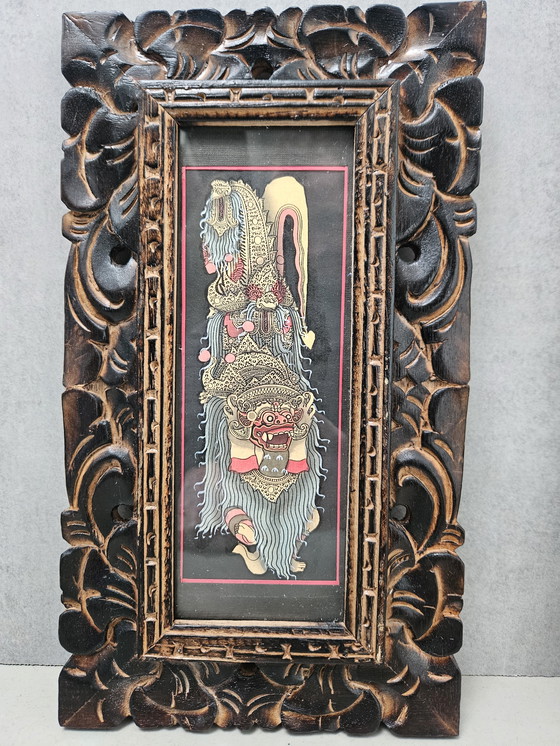 Image 1 of Vintage Balinese print in originele lijsten