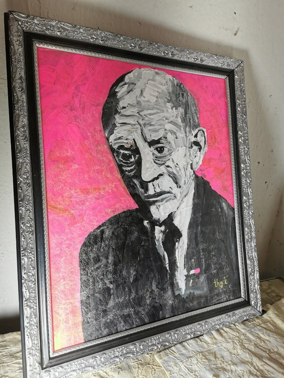 Image 1 of Portrait Karl Valentin Kunst Gemälde Pop Art