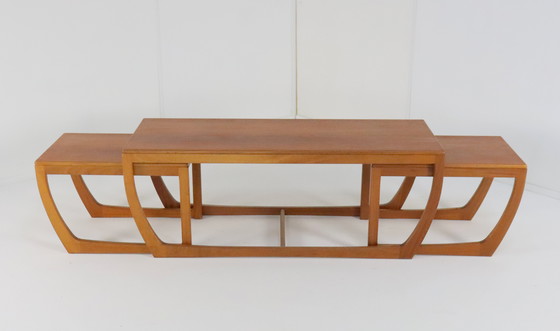 Image 1 of Beithcraft Table basse avec 2 tables gigognes 'Ratho' Vintage