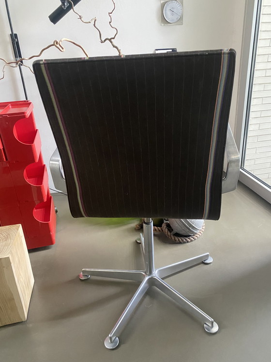 Image 1 of 1x Arne Jacobsen Fritz Hansen Oxford Stuhl Drehstuhl Bürostuhl Paul Smith quadratisch