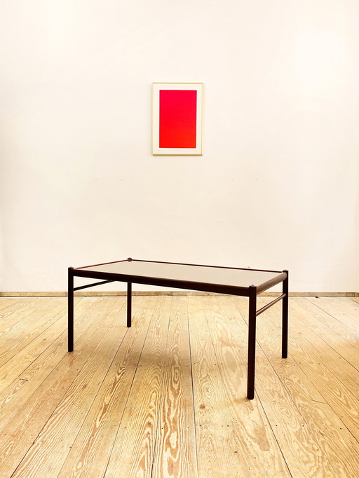 Mahonie bank- of salontafel door Ole Wanscher voor Poul Jeppensen