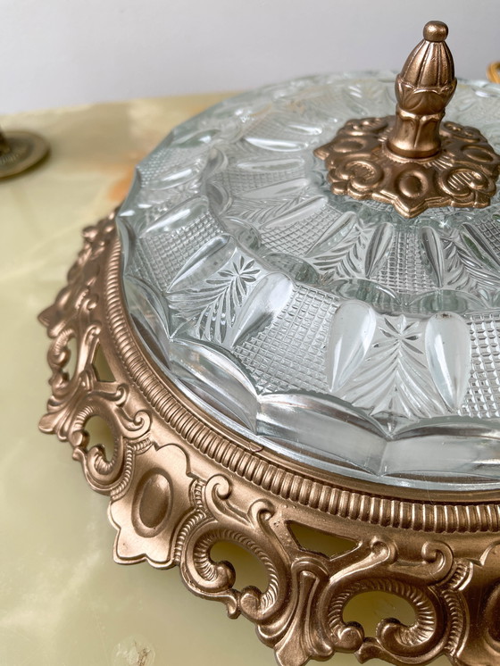 Image 1 of Lampada da tavolo vintage a forma di globo