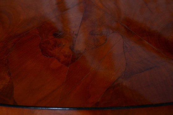 Table de salle à manger Biedermeier restaurée, en bois de cerisier, d'origine polonaise et autrichienne, (photo 3 of 16)