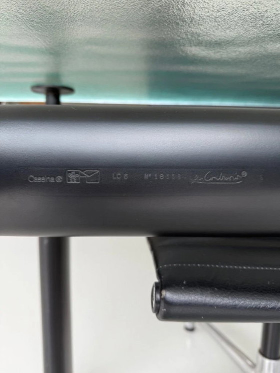 Image 1 of Cassina Le Corbusier LC6 Tavolo Vetro Satinato – Nero