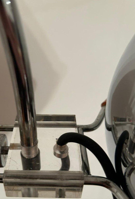 Image 1 of Lampada da parete ad arco Gepo Amsterdam, dal design vintage, con doppia finitura cromata.