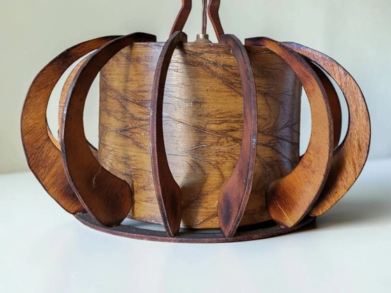 Lámpara Colgante Escandinava Años 70 – Lámparas colgantes, Wood, Organic Modern (photo 3 of 7)