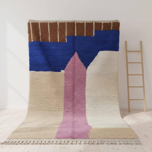 Marokkanischer Teppich, handwerklich, en laine, 250 x 150 cm