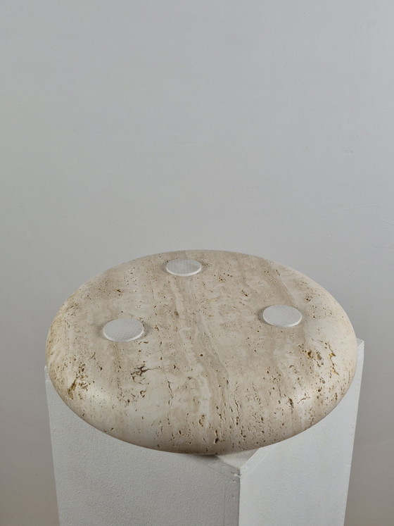 Bol vintage en pierre de travertin fait main, Italie, années 1970 – Stone (photo 8 of 9)