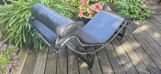 Réplica Corbusier Chaise Longue LC4, Sillones, Cromo, Negro (foto 6 de 8)