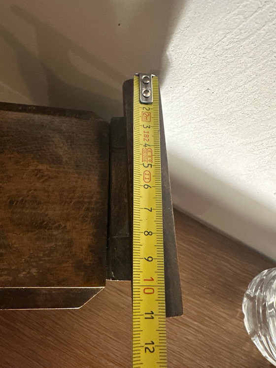 Piccolo portagioie antico a forma di poltrona bretone intagliata, Oggetti decorativi, Legno, Marrone (foto 15 di 15)