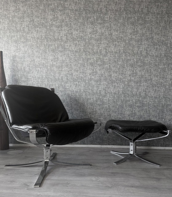 Image 1 of Suite Lounge Vintage Sigurd Resell « Falcon » pour Vatne Møbler (Norvège)