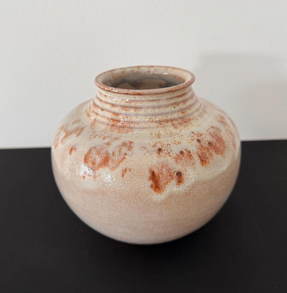 1x Vintage Pink Ceramic 338 Mobach Vase (photo 4 of 5)